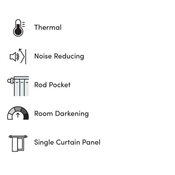 Exclusive Fabrics Ikat Blue Cotton Curtains 2 Panel Room Darkening 50" x 96" EUC - Picture 5 of 10